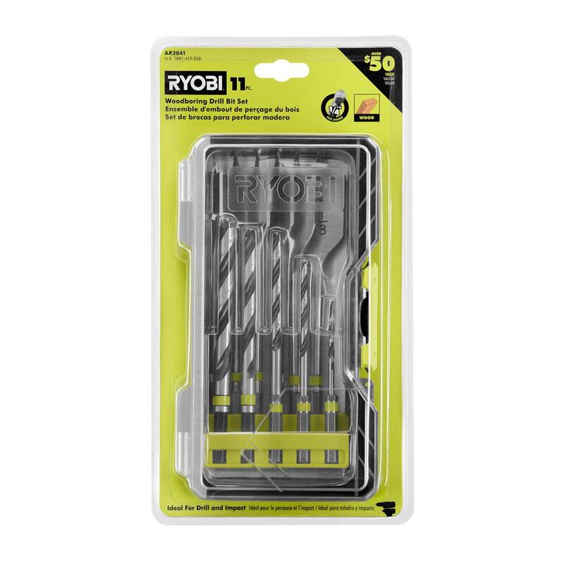 Set de Perforación de Madera RYOBI (11 Piezas) - AR2041