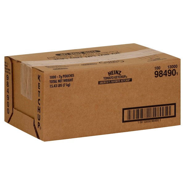 Heinz Heinz Single Serve Ketchup 7g Packet, PK1000 - 10013000984901