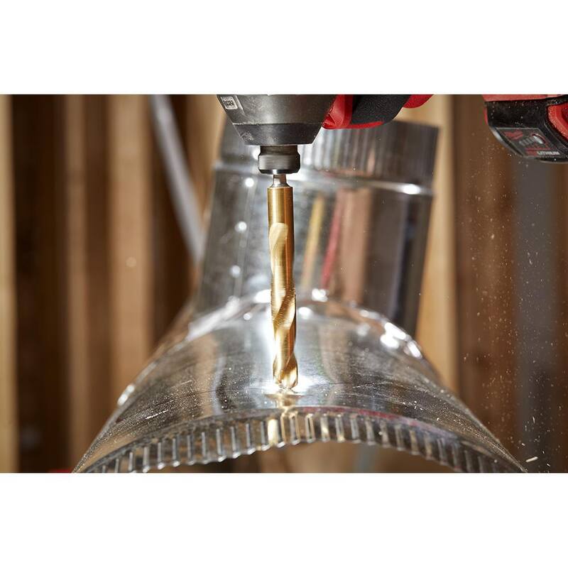 Broca de titanio Milwaukee SHOCKWAVE de 11/64 de pulgada - 48-89-4608