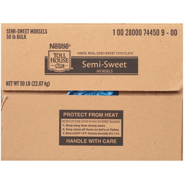 Tollhouse Tollhouse Standard Semi-Sweet Chocolate Morsels 50lbs - 10028000744509