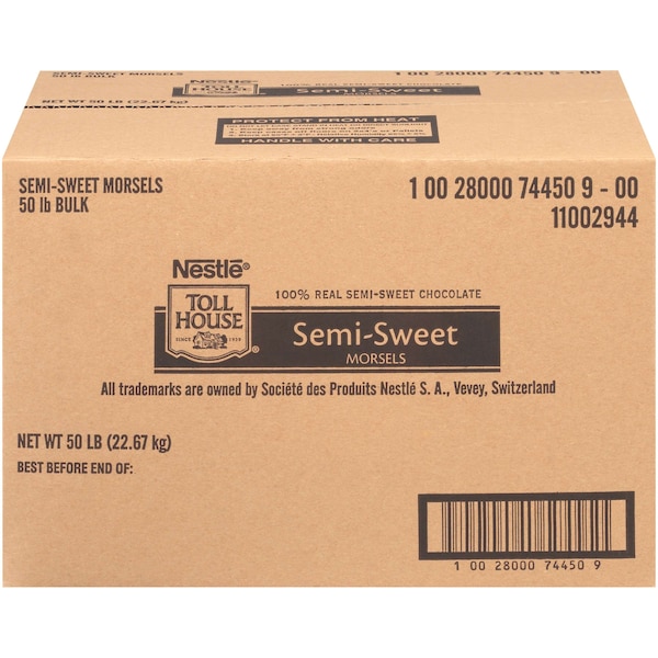 Tollhouse Tollhouse Standard Semi-Sweet Chocolate Morsels 50lbs - 10028000744509
