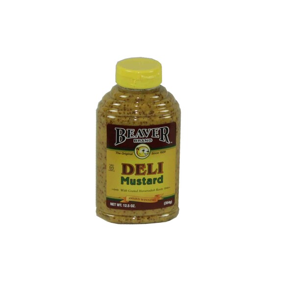 Beaver Beaver Deli Horseradish Mustard 12.5 oz. Bottle, PK6 - 214