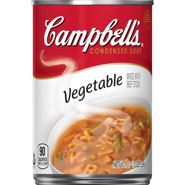 Campbells Campbell's Condensed Soup Red & White Vegetable 10.5 oz. Can, PK12 - 000017965