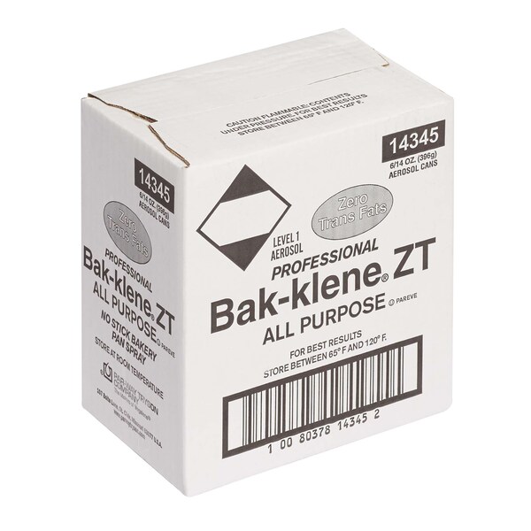 Bak-Klene All Purpose Bakery Release And Pan Spray 14 oz. Aerosol, PK6 - 14345