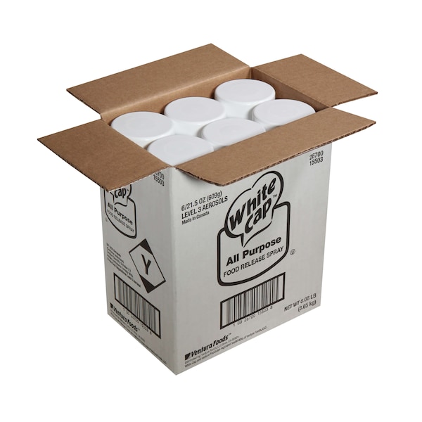 White Cap White Cap Aerosol Release Pan Spray 21.5 oz., PK6 - 20625WCP