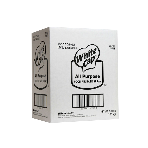 White Cap White Cap Aerosol Release Pan Spray 21.5 oz., PK6 - 20625WCP