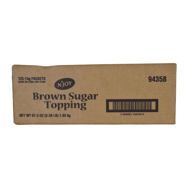 Njoy N'Joy Brown Sugar Oatmeal Topping 13g, PK125 - 94358