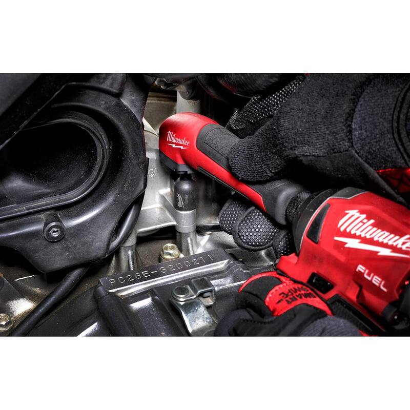 Set de puntas de desarmador de acero de aleación Milwaukee SHOCKWAVE Impact Duty (45 piezas) con adaptador de taladro angular derecho SHOCKWAVE - 48-32-4023-48-32-2390.
