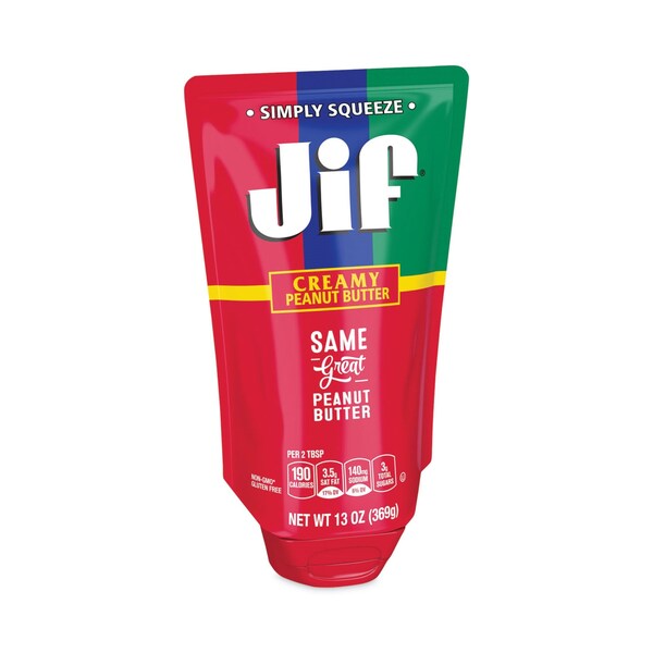 Jif Creamy Peanut Butter Pouch, 13 oz - SMU24545