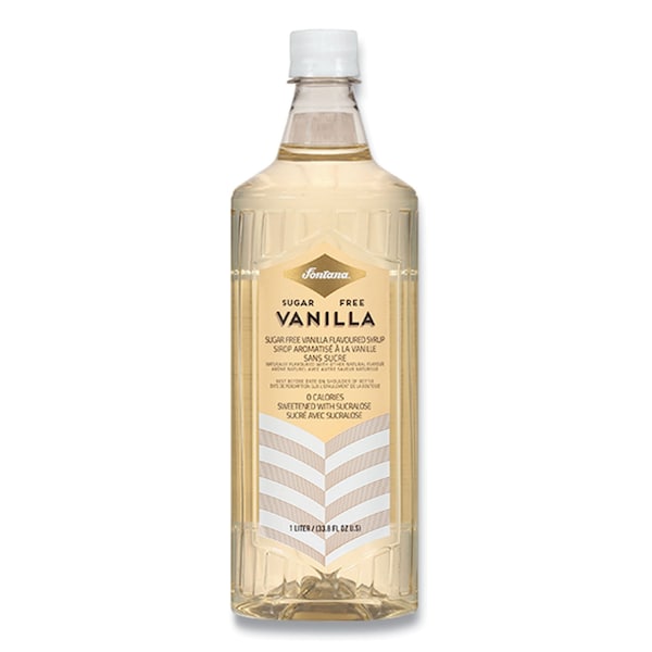 Fontana Flavored Coffee Syrup, Sugar Free Vanilla, 1 L Bottle - NES41282