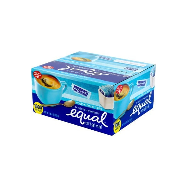 Green Rabbit Holdings Equal Zero Calorie Original Sweetener, Box of 1,000 Sweetener Packets - 22000463