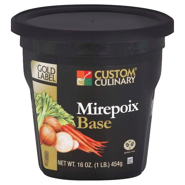 Gold Label Gold Label Added Mirepoix Vegan Base Paste 1lbs Tub, PK6 - 98011EGLD