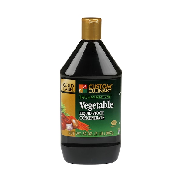 Gold Label True Foundations Added Liquid Vegetable Stock Concentrate 2lbs, PK6 - 68101AGLD