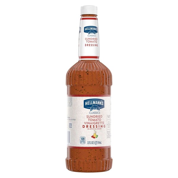 Hellmanns Sundried Tomato Vinaigrette Salad Dressing Bottles 32 fl. oz., PK6 - 84120331
