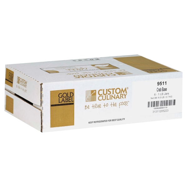 Gold Label Gold Label No MSG Added Crab Base Paste 1lbs Tub, PK6 - 95111EGLD