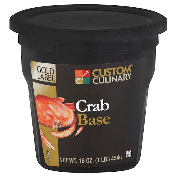 Gold Label Gold Label No MSG Added Crab Base Paste 1lbs Tub, PK6 - 95111EGLD