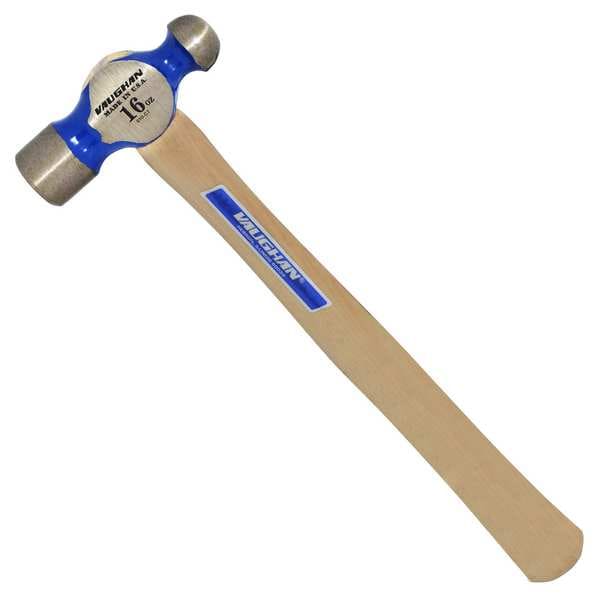 Vaughan 16 oz. Ball Peen Hammer, 14 in L Hickory Handle, Steel Head - TCO16
