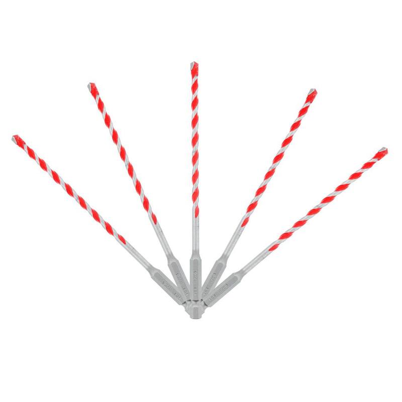 Broca para martillo con punta de carburo DIABLO 3/16 in. x 4 in. x 6 in. de granito rojo SPEEDemon (5 piezas) - DMARG1030-P5
