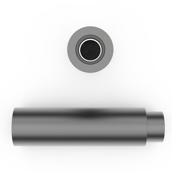 Raf Round Swage Spacer, Stainless Steel, 4 mm Overall Lg, 3.2 mm Inside Dia - M0938-C-3-SS