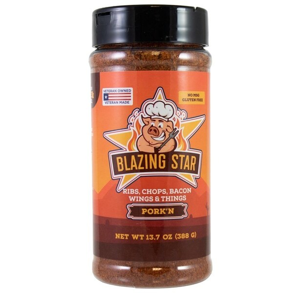 Blazing Star Rub and Seasoning, Pork, 13.7 oz - BZ00105-C