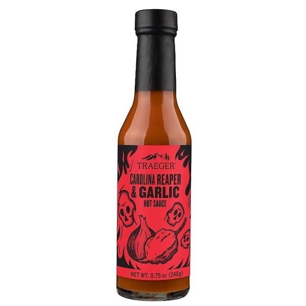Traeger Barbeque Sauce, Carolina Reaper, Garlic Flavor, 875 oz Bottle - HOT004