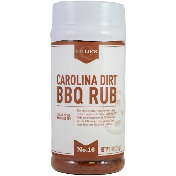 Lillies Q Carolina Dirt BBQ Rub, Sweet, Smoky, 6 oz Jar - LQ00102-C