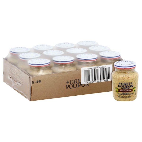 Grey Poupon Mustard Grey Poupon Country 8 oz., PK12 - 10054400000402