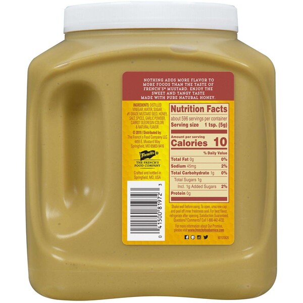 Frenchs French's Honey Mustard 105 oz. Jug, PK2 - 81972