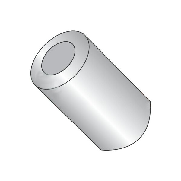 Newport Fasteners Round Spacer, #10 Screw Size, Plain Aluminum, 9/16 in Overall Lg, 0.192 in Inside Dia, 1000 PK - 357300