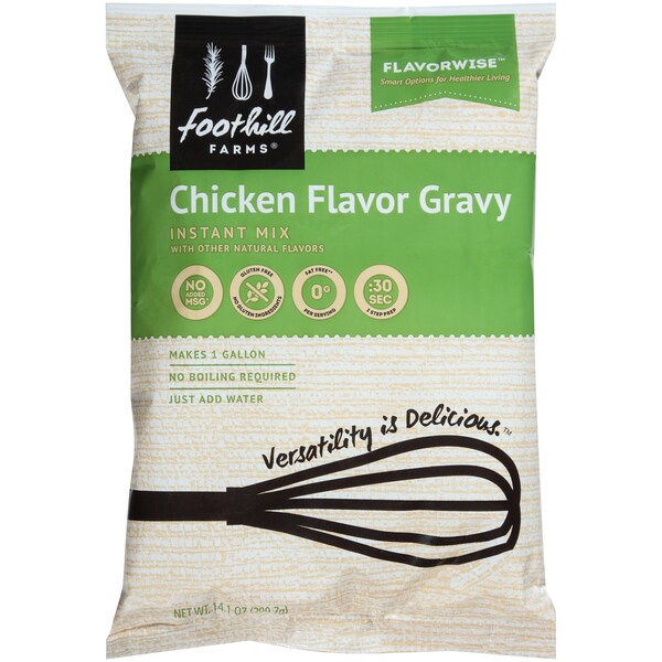 Foothill Farms Instant Reduced Sodium Mix Chicken Gravy Mix 14.1 oz., PK8 - G406-F6700