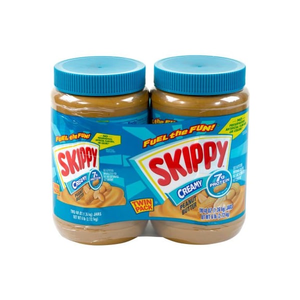 Green Rabbit Holdings SKIPPY Creamy Peanut Butter Jars, 48 oz, 2 Pack - 22000483