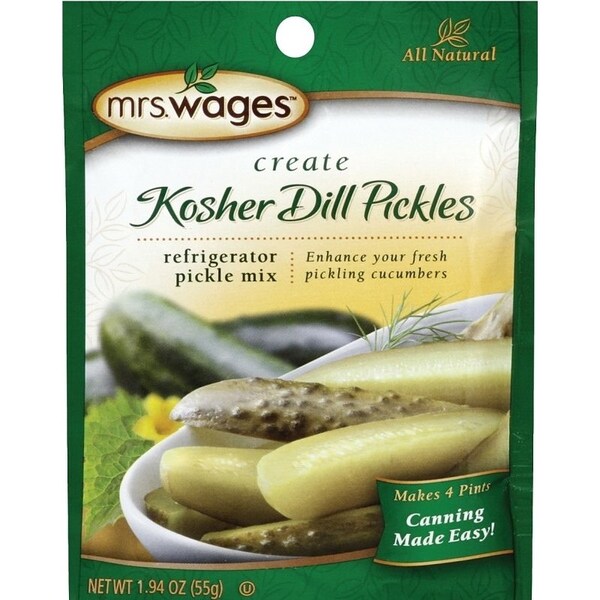 Mrs. Wages Refrigerator Pickle Mix, 1.94 oz Pouch - W626-DG425