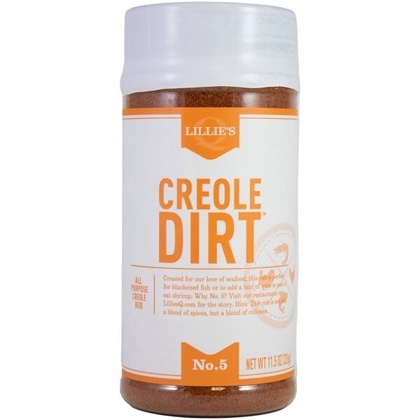 Lillies Q Creole Dirt Rub, Cane Sugar, Chili Pepper, 11.5 oz Jar - LQ00107-C
