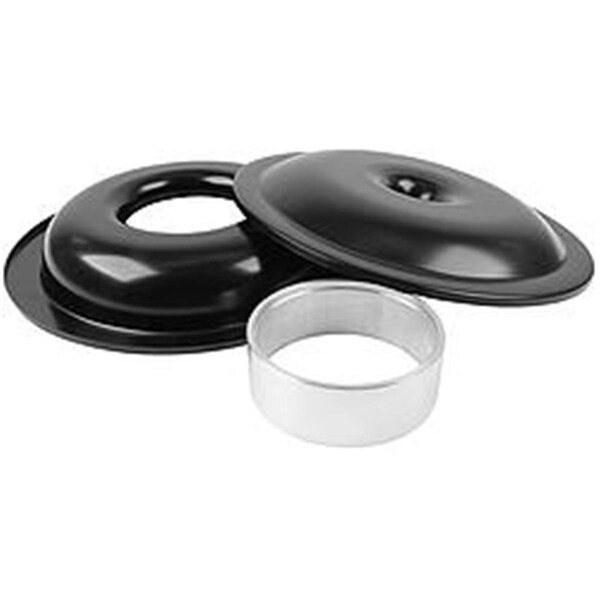 Allstar Performance 14 in. Lightweight Air Cleaner Kit No Element 2 in. Spacer; Black - ALL25907