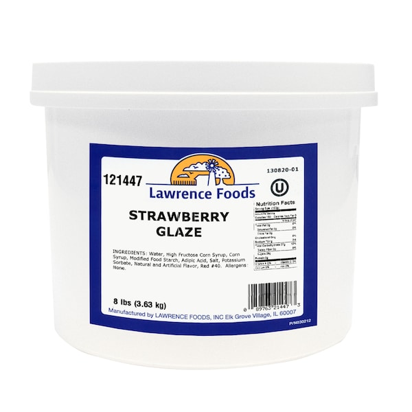 Lawrence Foods Lawrence Foods Strawberry Glaze 8lbs Tub, PK4 - 121447