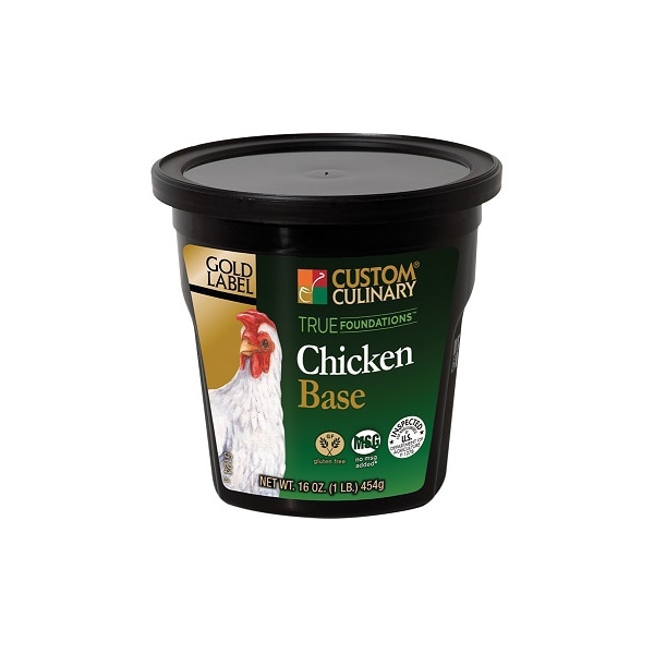 Gold Label True Foundations Added Clean Label Chicken Base 1lbs Tub, PK6 - 51241ECFP