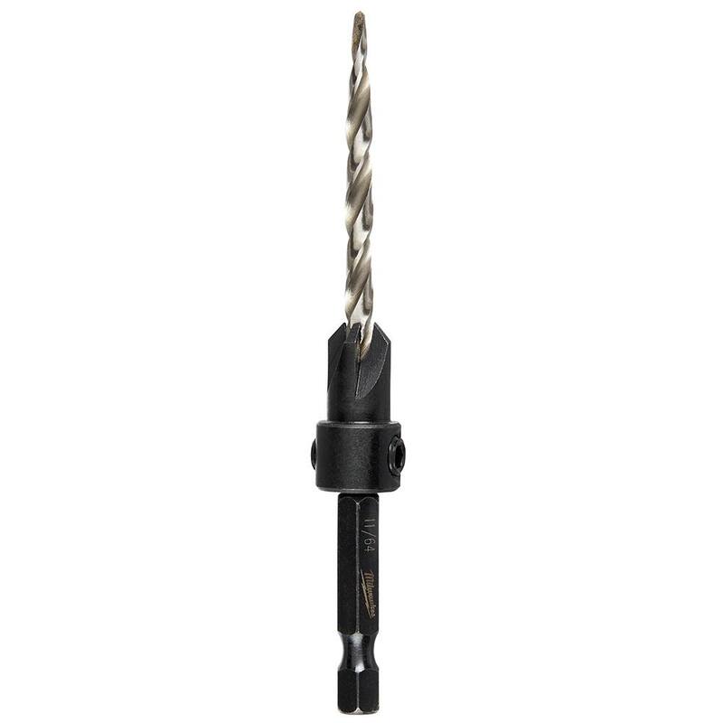 Broca para madera Milwaukee #8 de avellanado de 11/64 pulgadas - 48-13-5001