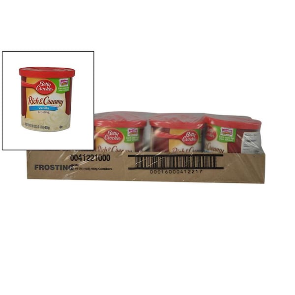 Betty Crocker Betty Crocker Rich & Creamy Vanilla Frosting 16 oz., PK8 - 16000-41221