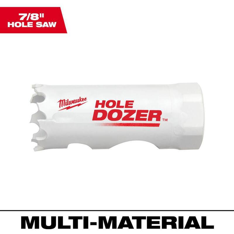 Broca perforadora bimetálica Milwaukee de 7/8 pulgadas - 49-56-9607