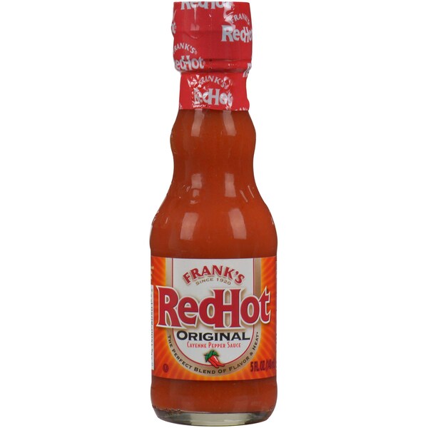 Franks Redhot Glass Bottle Original Cayenne Pepper Sauce 5 fl. oz., PK24 - 80551