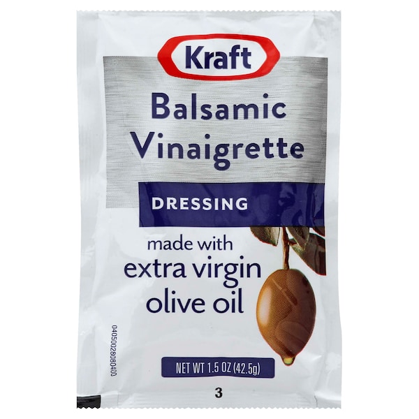 Signature Kraft Portion Control Balsamic Vinaigrette Dressing 1.5oz. Pouch, PK60 - 10021000011480