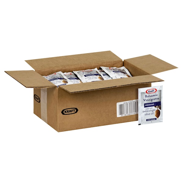 Signature Kraft Portion Control Balsamic Vinaigrette Dressing 1.5oz. Pouch, PK60 - 10021000011480