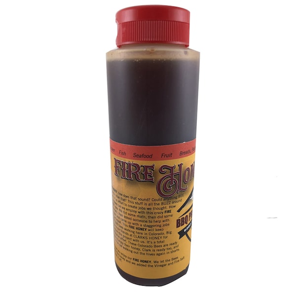 5280 Culinary Chef J's BBQ Provisions Sweet and Spicy Fire Honey 12 oz - FIRE HONEY 12OZ