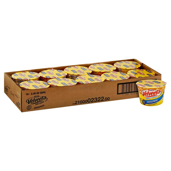 Velveeta Shells And Cheese Original Cups 2.39 oz., PK10 - 10021000023223