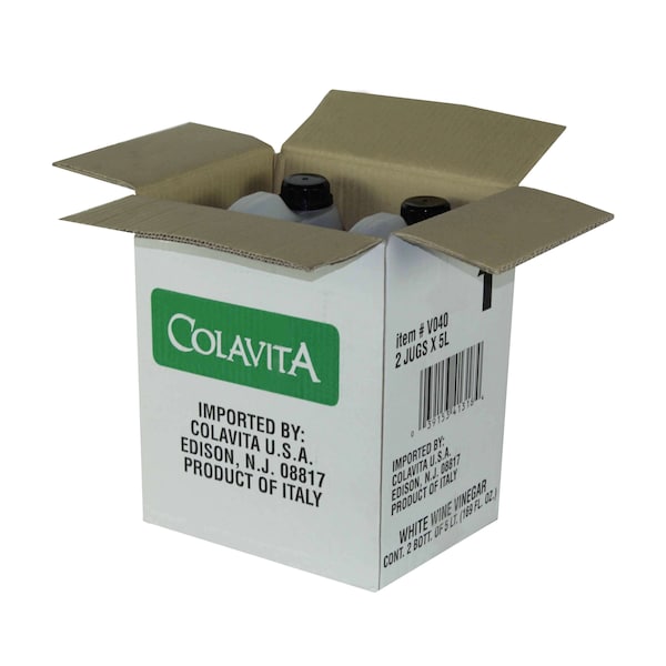 Colavita Colavita White Wine Vinegar 5 Liter, PK2 - V40