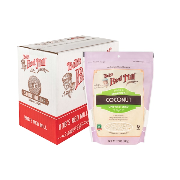 Bobs Red Mill Natural Foods Bob's Red Mill Shredded Coconut 12 oz. Bag, PK4 - 1135S124