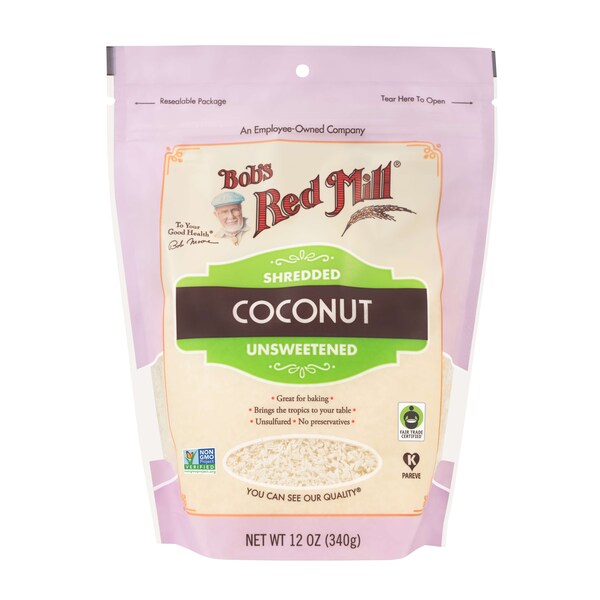 Bobs Red Mill Natural Foods Bob's Red Mill Shredded Coconut 12 oz. Bag, PK4 - 1135S124