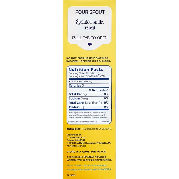 Splenda Splenda Granular 3.8 oz., PK6 - SP82100300