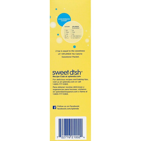 Splenda Splenda Granular 3.8 oz., PK6 - SP82100300