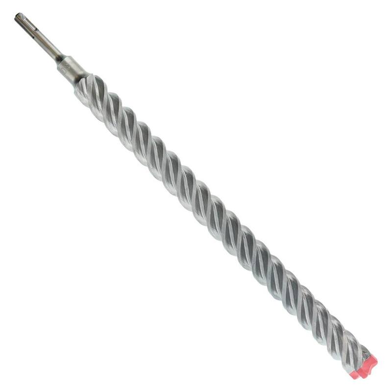 DIABLO 1 in. x 16 in. x 18 in. Barra de refuerzo Demon SDS-Plus con cabeza de carburo completo de 4 cortes para taladro martillo (1 pieza) - DMAPL4310